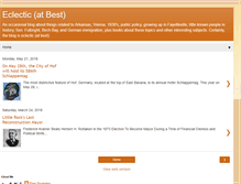 Tablet Screenshot of eclecticatbest.com